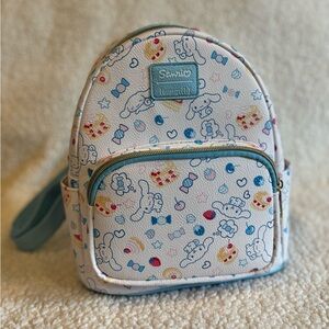 Sanrio White and Blue Mini Backpack Whimsical Design